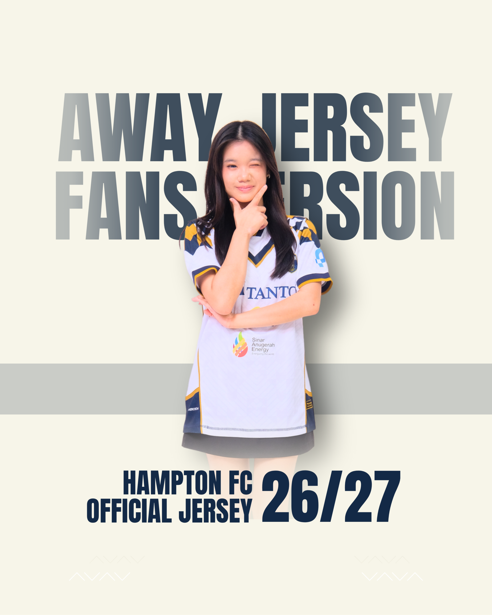 Hampton FC Away Jersey 26/27 – Fans Version