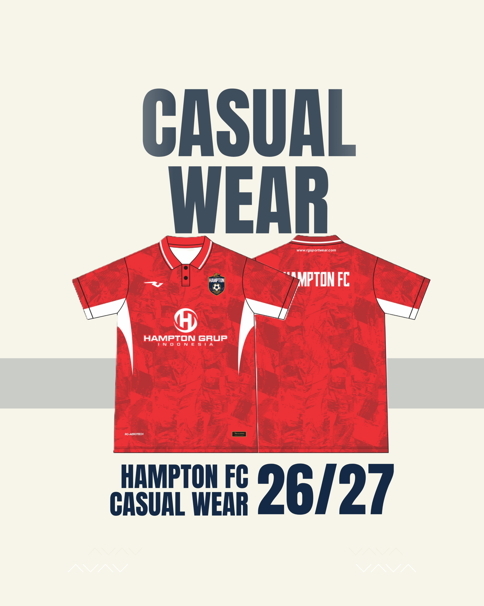 Hampton FC Red Casual Wear 26/27